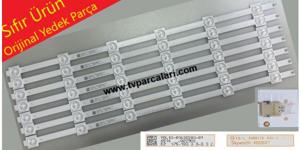 AXEN AX049DLD16AT018-ILFM Led bar, YAL13-00630300-01, Skyworth 4906X7